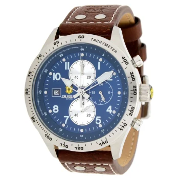 Outlet J. W. Hulme Co 45Mm Quartz Chronograph Leather Strap Watch Men's