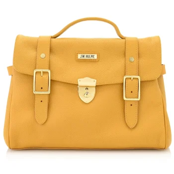 Online J. W. Hulme Co Blair Lock Satchel Pebble Leather
