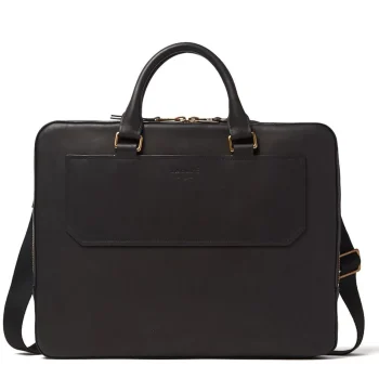 New J. W. Hulme Co Fremont Slim Briefcase Black Hanover