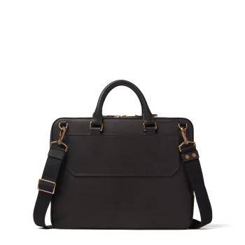 New J. W. Hulme Co Fremont Slim Briefcase Black Hanover