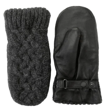 Discount J. W. Hulme Co Hestra Ragnhild Cable Knit Leather Mitten