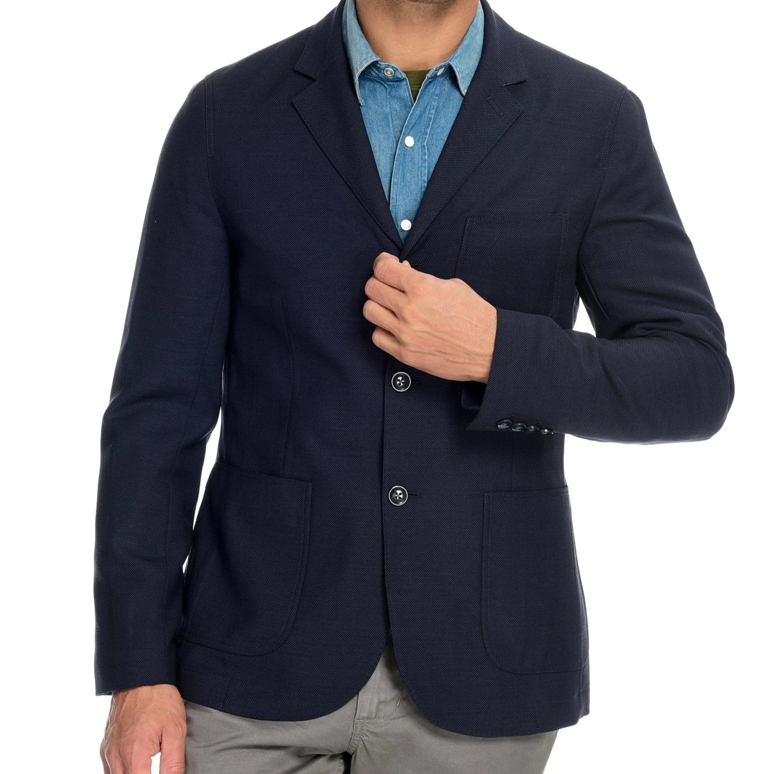 hopsack-blazer-NMgPaXQe-0.webp Clearance J. W. Hulme Co Hopsack Blazer Deep Navy