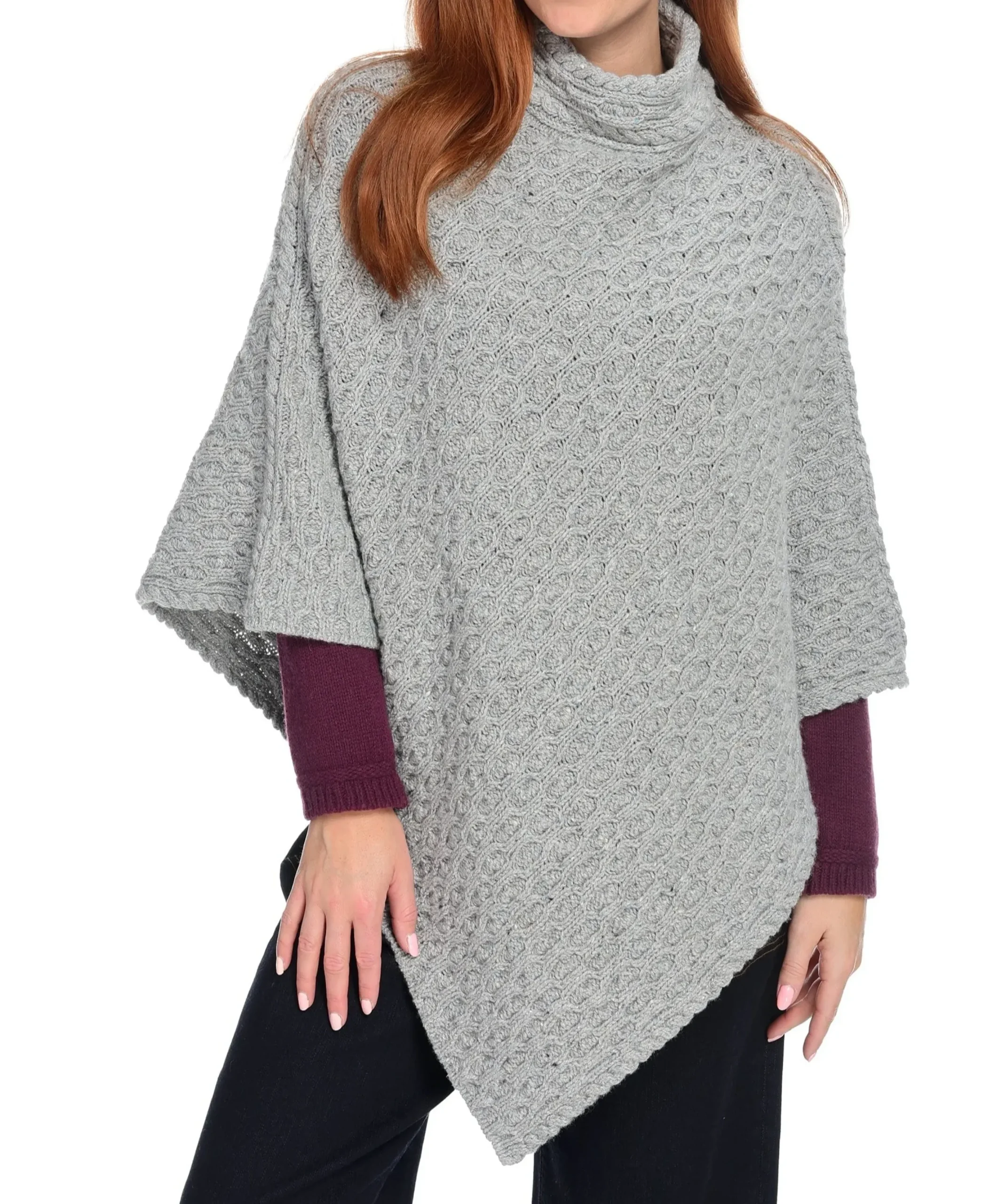irelandseye-newport-high-neck-WHDegDQh-1.webp Fashion J. W. Hulme Co Irelandseye Newport High Neck Cable Poncho