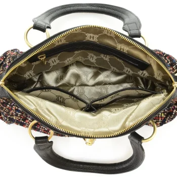 Online J. W. Hulme Co Maureen Tweed & Leather Dome Satchel