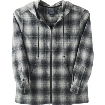 Best J. W. Hulme Co Pendleton Boyfriend Zip Hoodie Black Plaid