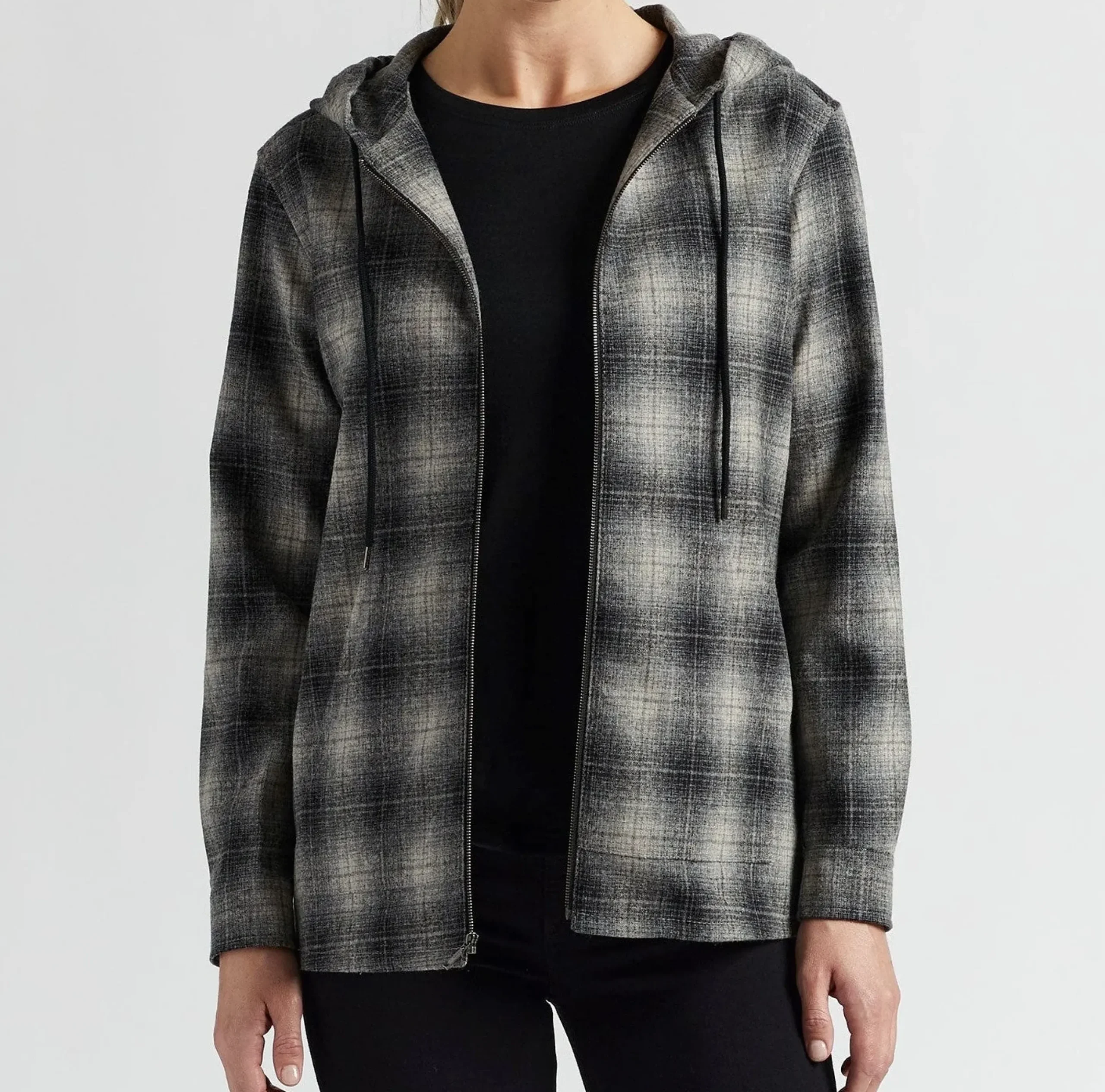 pendleton-boyfriend-zip-hoodie-ReHJugPL-1.webp Best J. W. Hulme Co Pendleton Boyfriend Zip Hoodie Black Plaid