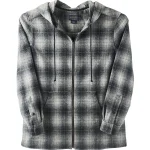 Sale J. W. Hulme Co Pendleton Boyfriend Zip Hoodie Black Plaid